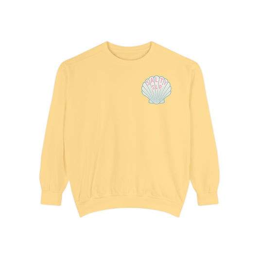 Salty SLP Comfort Colors Sweatshirt | Front and Back Print