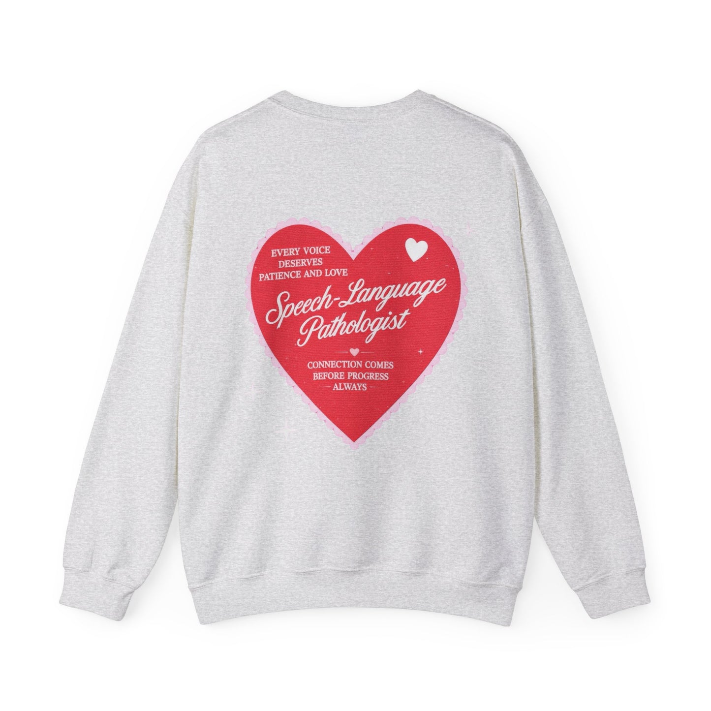 SLP Heart Patch Sweatshirt | Front and Back Print