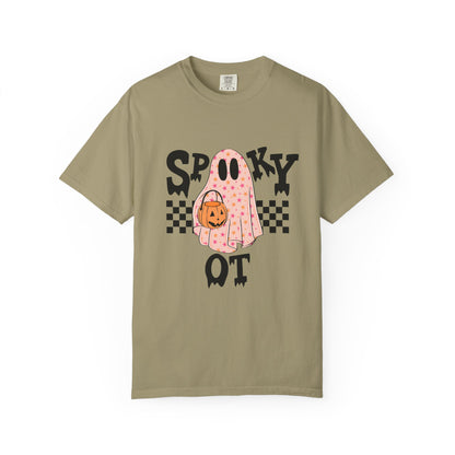 Spooky OT Checkerboard Comfort Colors T-Shirt