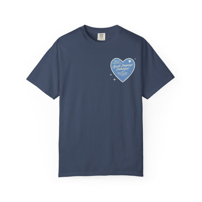 SLP Heart Patch Comfort Colors T-Shirt | Front and Back Print
