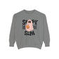 Spooky SLPA Checkerboard Comfort Colors Sweatshirt