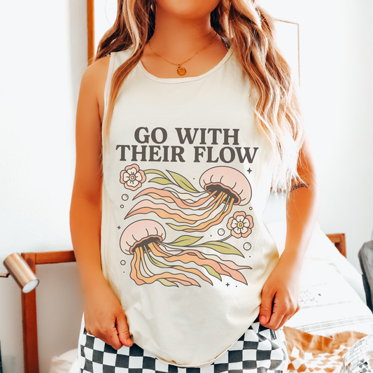Go With Their Flow Comfort Colors Tank Top
