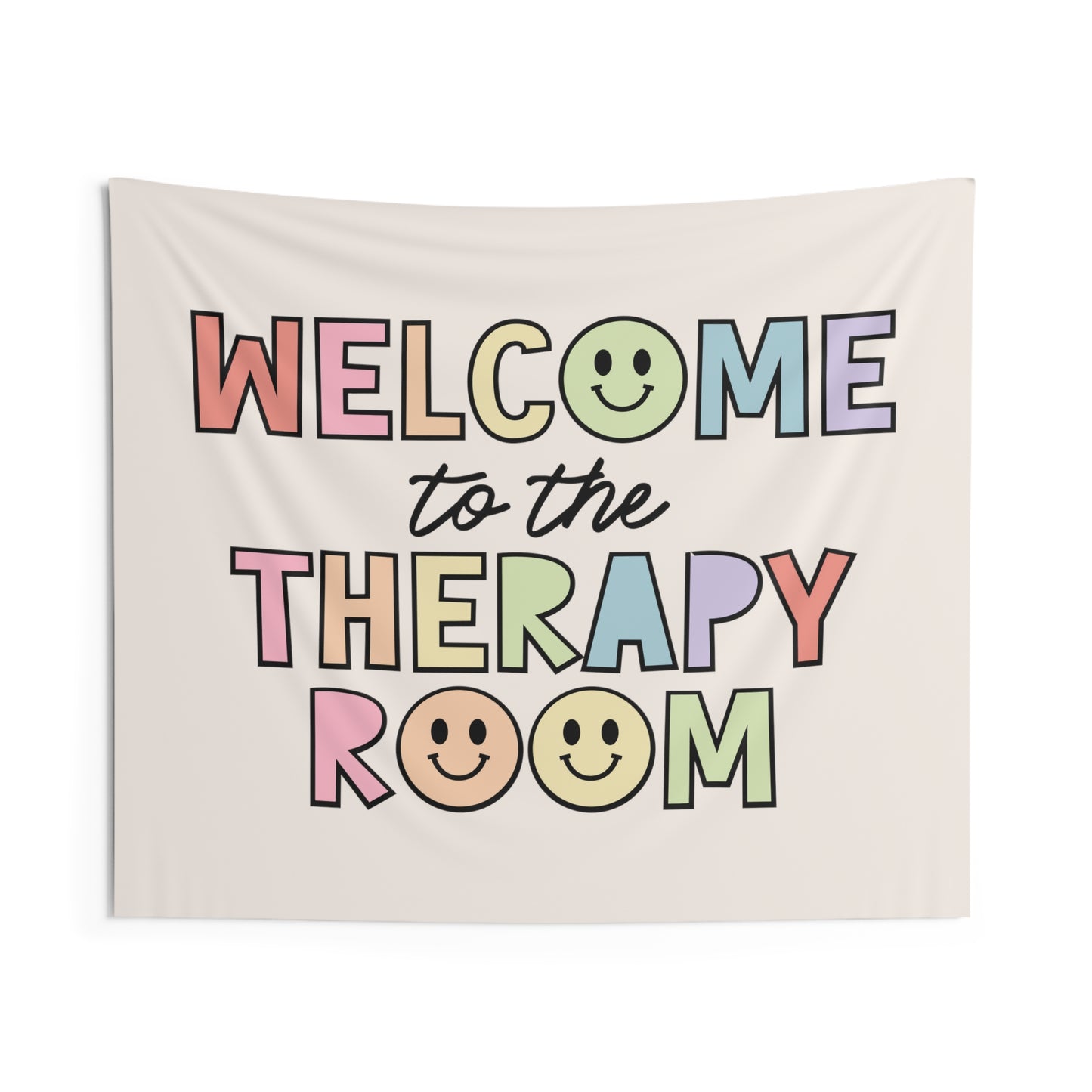 Welcome to the Therapy Room Wall Tapestry