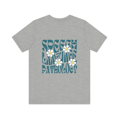 Groovy Daisy Speech Jersey T-Shirt | Front and Back Print