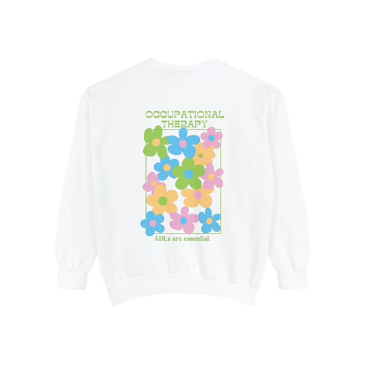 OT Bright Floral Comfort Colors Sweatshirt