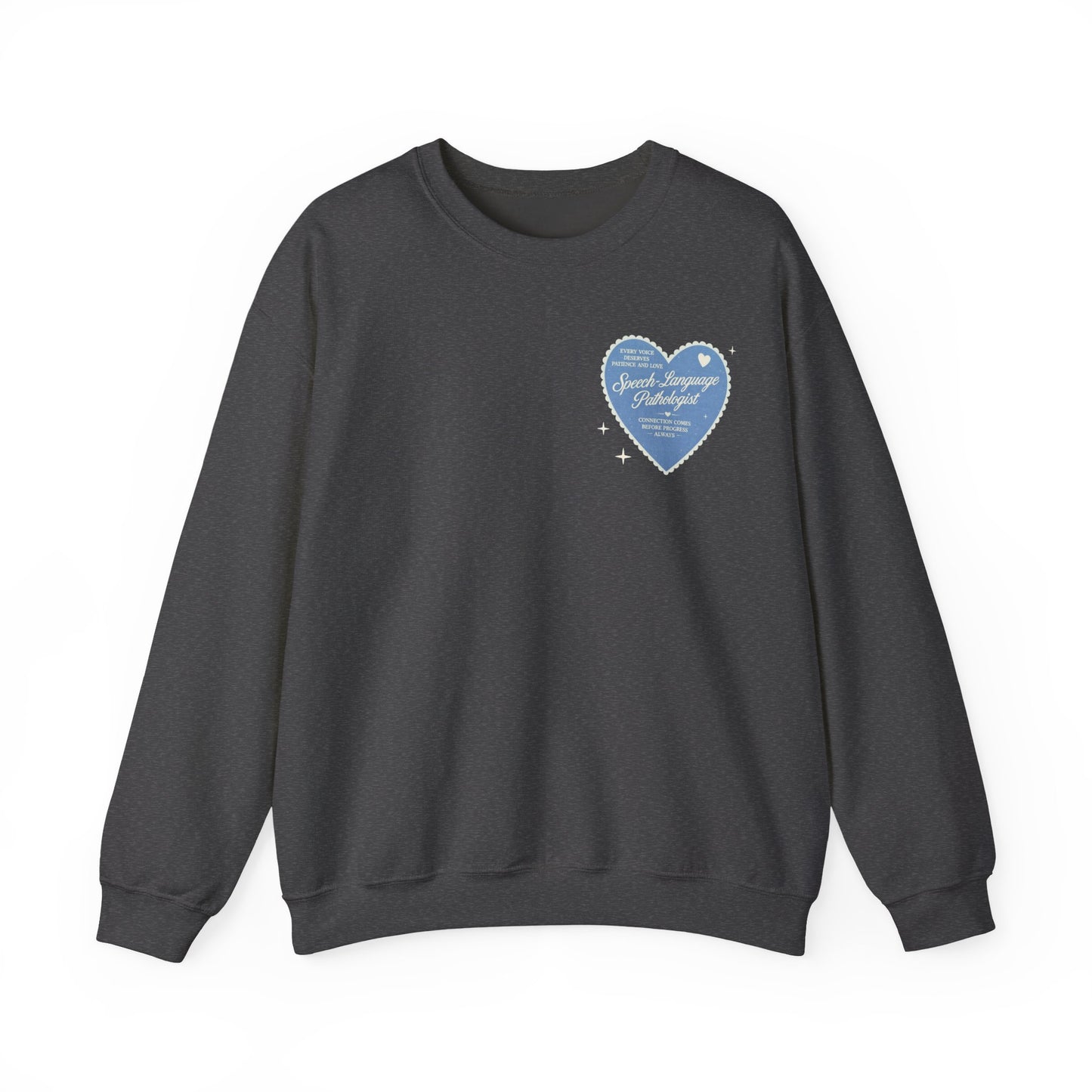 SLP Heart Patch Sweatshirt | Front and Back Print
