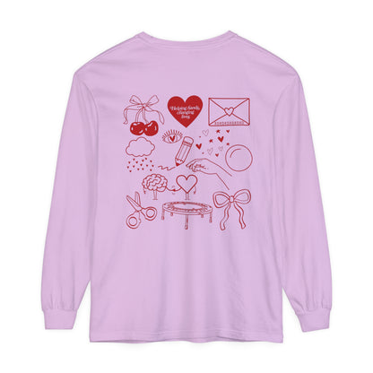 Helping Hands OT Long Sleeve Comfort Colors T-Shirt | Front and Back Print