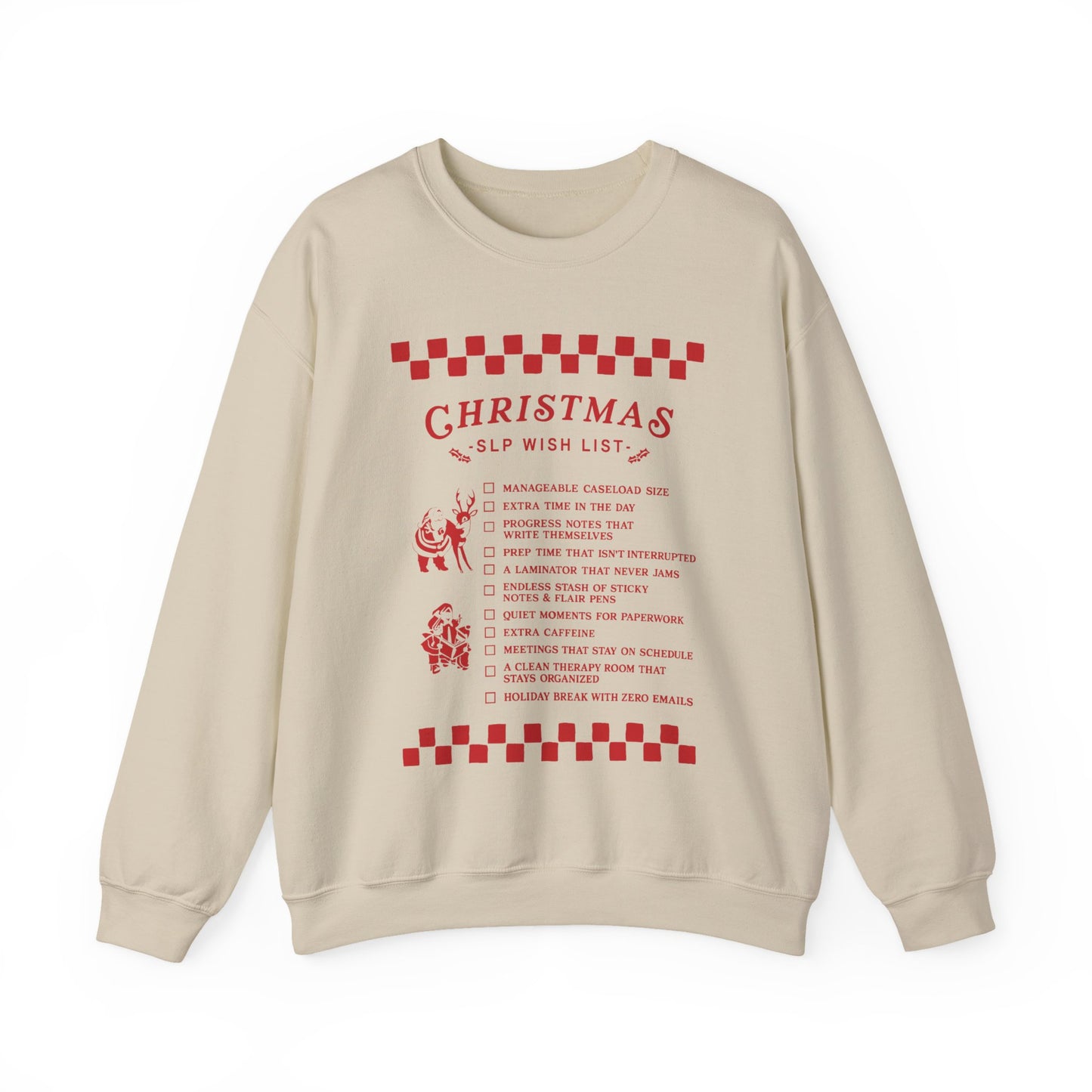 Christmas SLP Wish List Crewneck Sweatshirt
