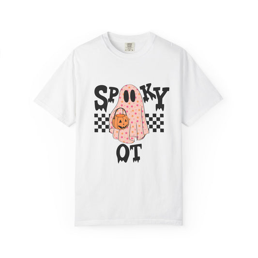 Spooky OT Checkerboard Comfort Colors T-Shirt