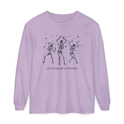 All Movement Is Welcome Long Sleeve Comfort Colors T-Shirt