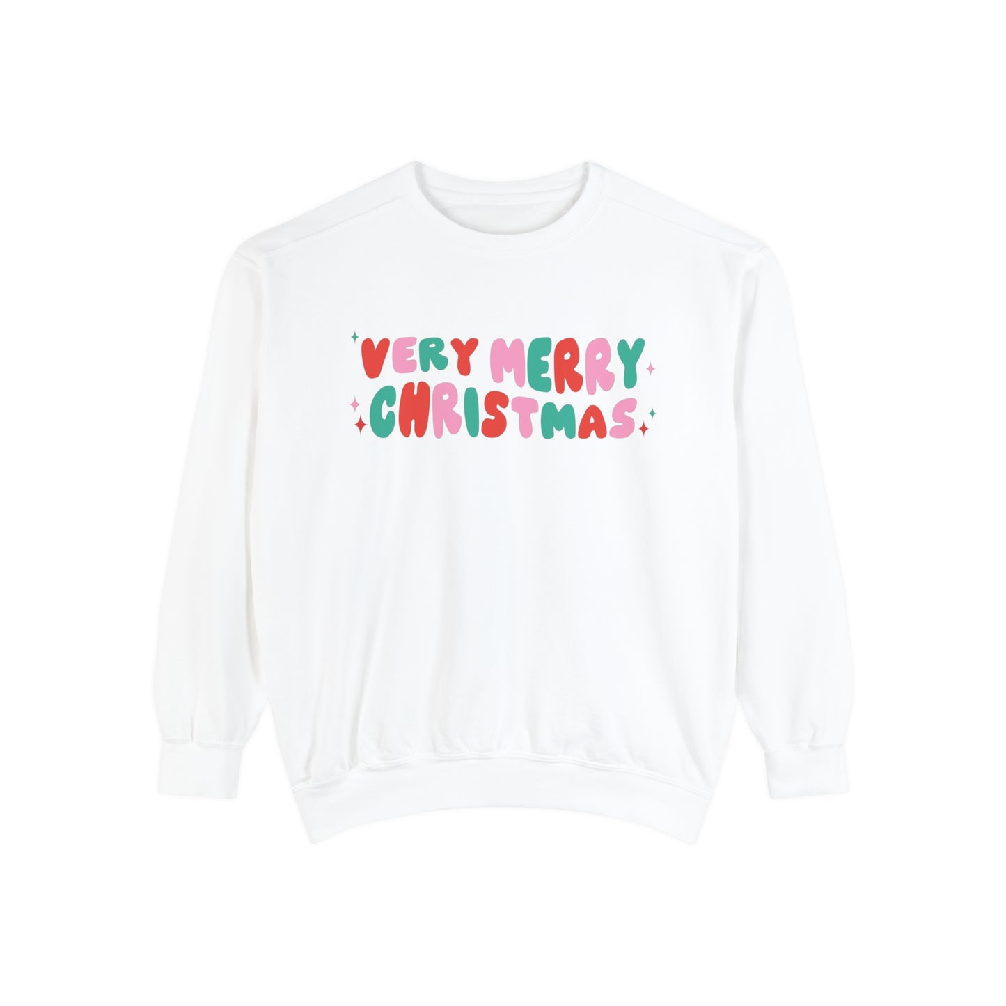 Very Merry Christmas Comfort Colors Sweatshirt