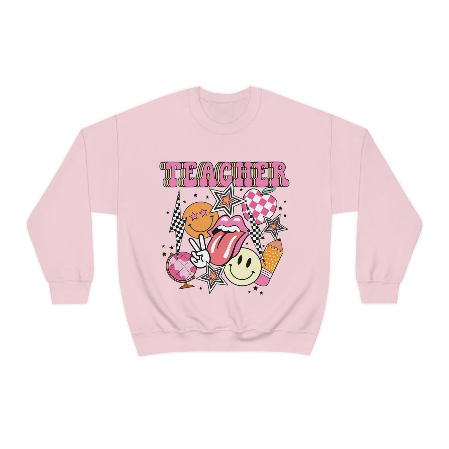 Retro Teacher Crewneck Sweatshirt