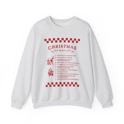 Christmas SLP Wish List Crewneck Sweatshirt