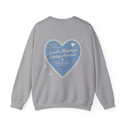SLPA Heart Patch Sweatshirt | Front and Back Print