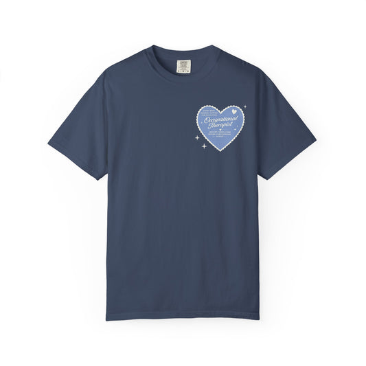 OT Heart Patch Comfort Colors T-Shirt | Front and Back Print