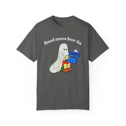 Read More Boo-ks Distressed Comfort Colors T-Shirt