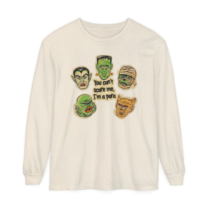 You Can't Scare Me I'm a Para Long Sleeve Comfort Colors T-Shirt