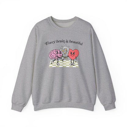 Every Brain Is Beautiful Crewneck Sweatshirt