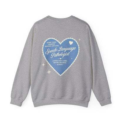 SLP Heart Patch Sweatshirt | Front and Back Print
