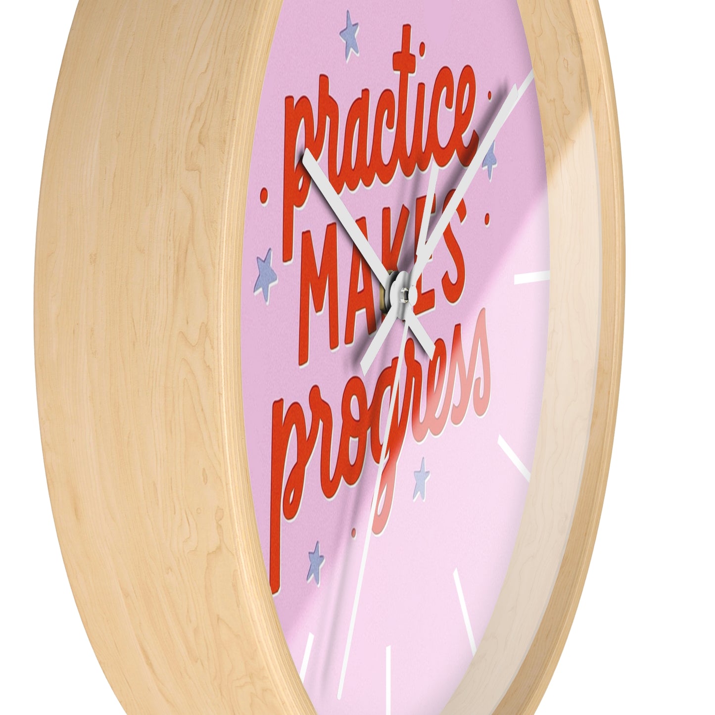 Practice Makes Progress Wall Clock