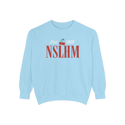 NSLHM Cherries Comfort Colors Sweatshirt | Front and Back Print