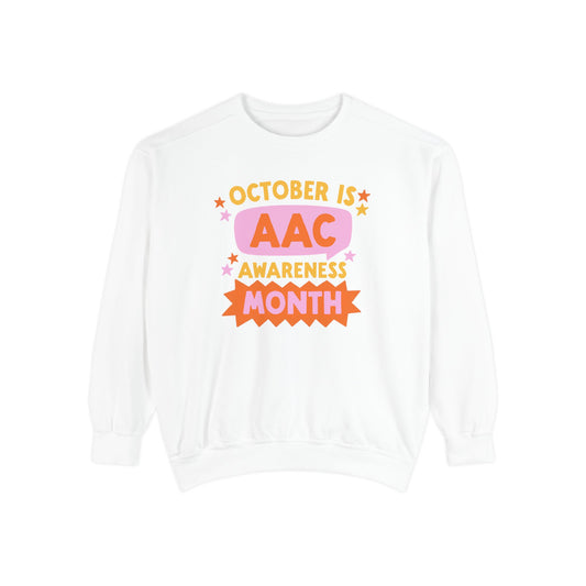 AAC Awareness Month Comfort Colors Sweatshirt