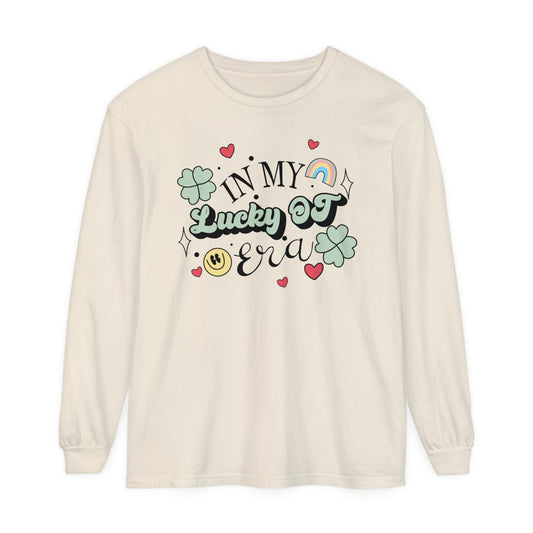 In My Lucky OT Era Long Sleeve Comfort Colors T-Shirt