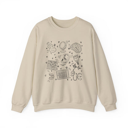 Speech & Hearing Doodles Crewneck Sweatshirt