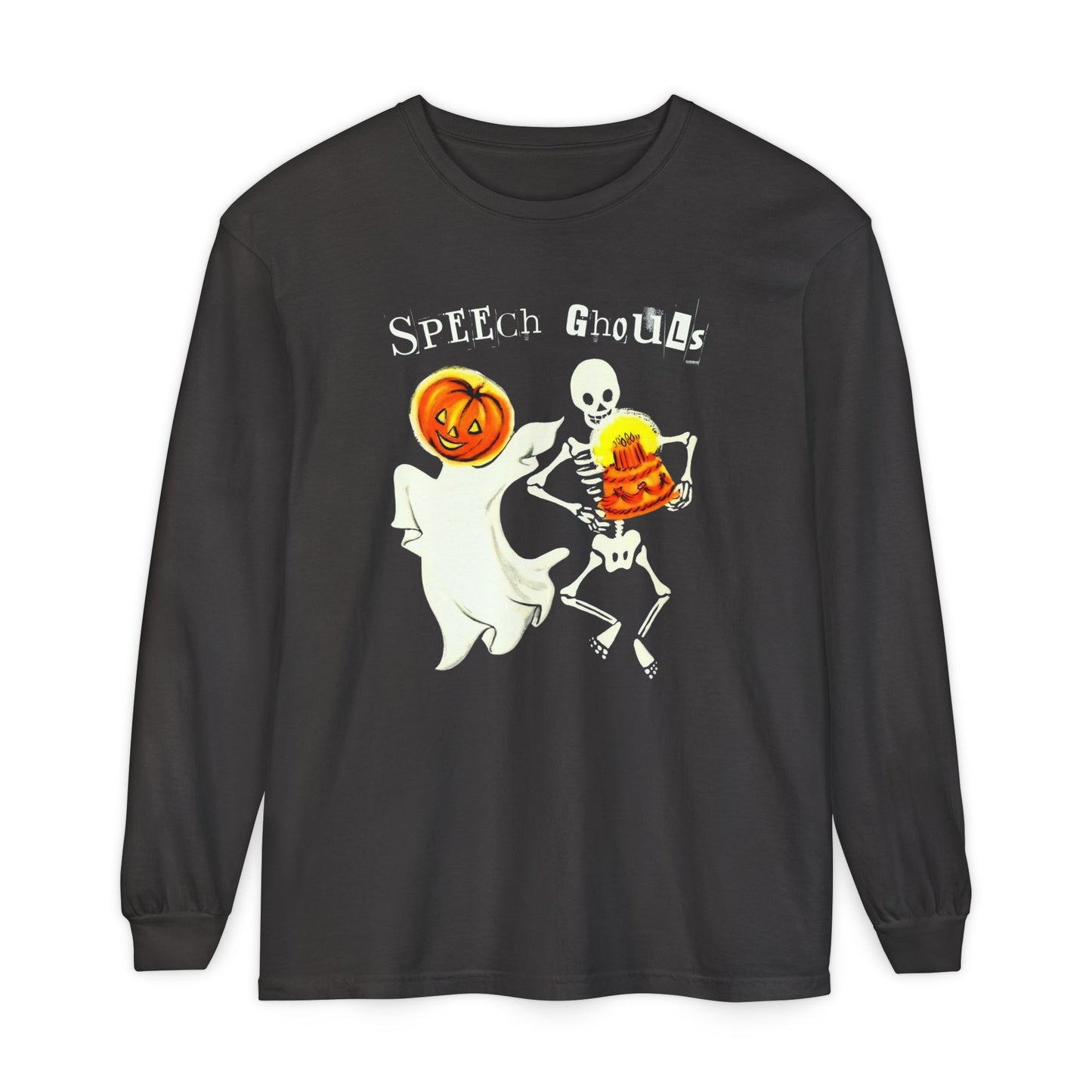 Speech Ghouls Long Sleeve Comfort Colors T-Shirt