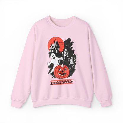 Spooky Speech Friends Crewneck Sweatshirt