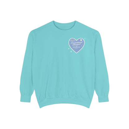OT Heart Patch Comfort Colors Sweatshirt | Front and Back Print