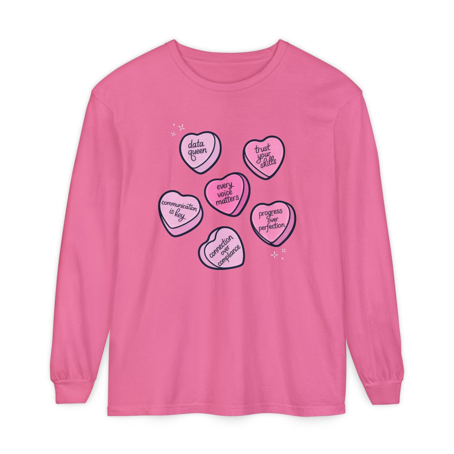 Candy Hearts Long Sleeve T-Shirt