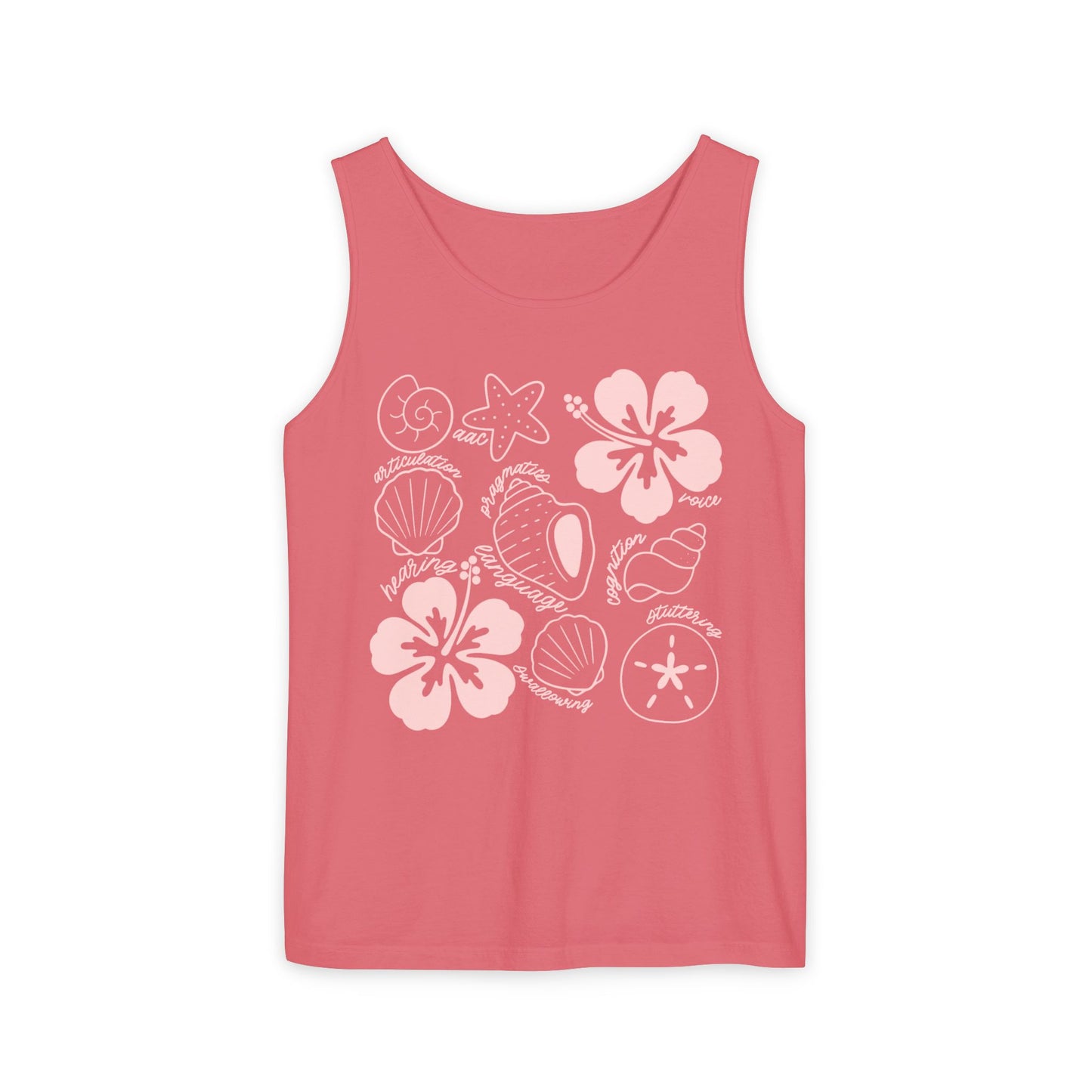 Tropical Speech Scope Comfort Colors Tank Top