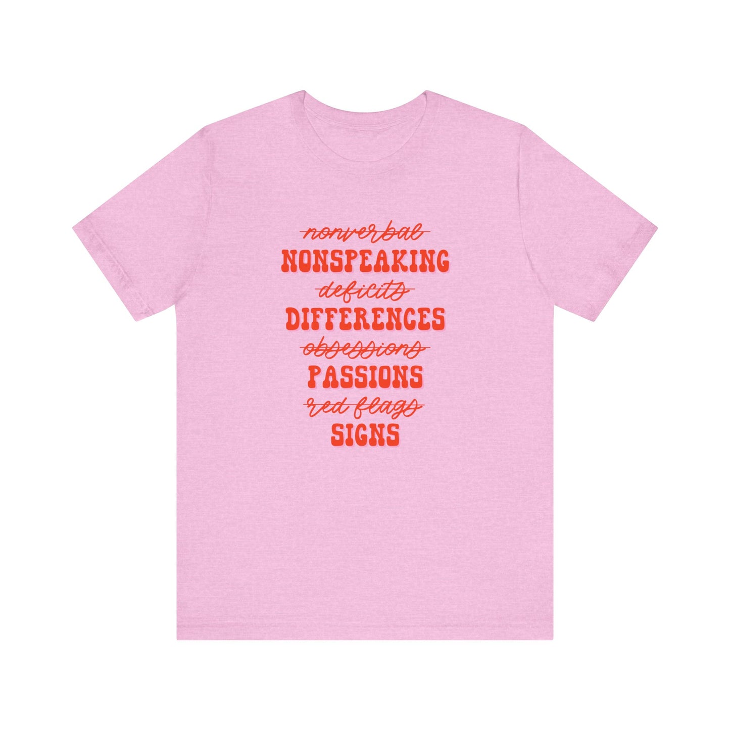 Neurodiversity Terms Jersey T-Shirt