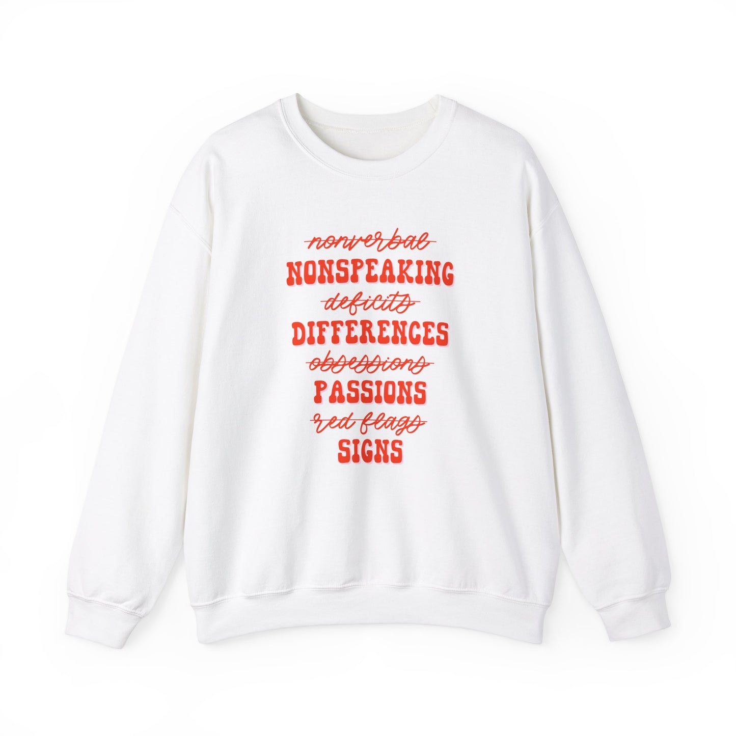 Neurodiversity Terms Crewneck Sweatshirt