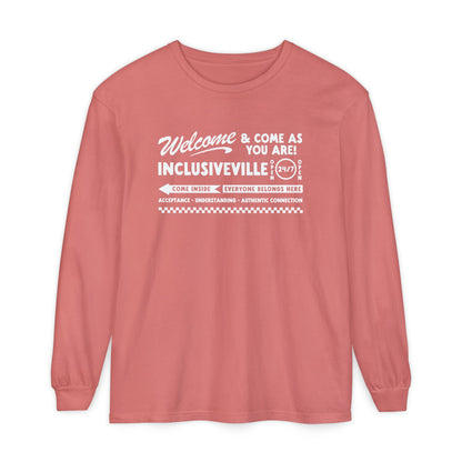 Welcome Inclusiveville Long Sleeve Comfort Colors T-Shirt