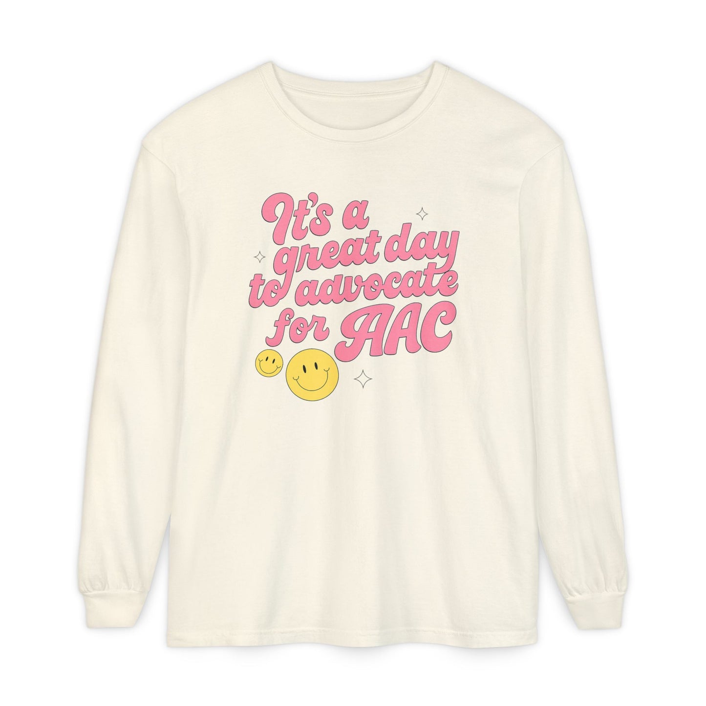 Advocate for AAC Long Sleeve Comfort Colors T-Shirt