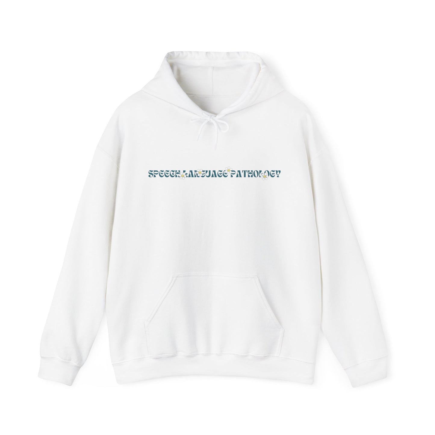 Groovy Daisy Speech Hoodie | Front and Back Print