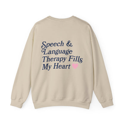 Speech Fills My Heart Crewneck Sweatshirt