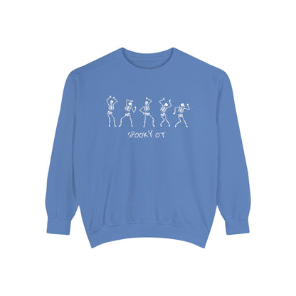 Spooky OT Skeletons Comfort Colors Sweatshirt