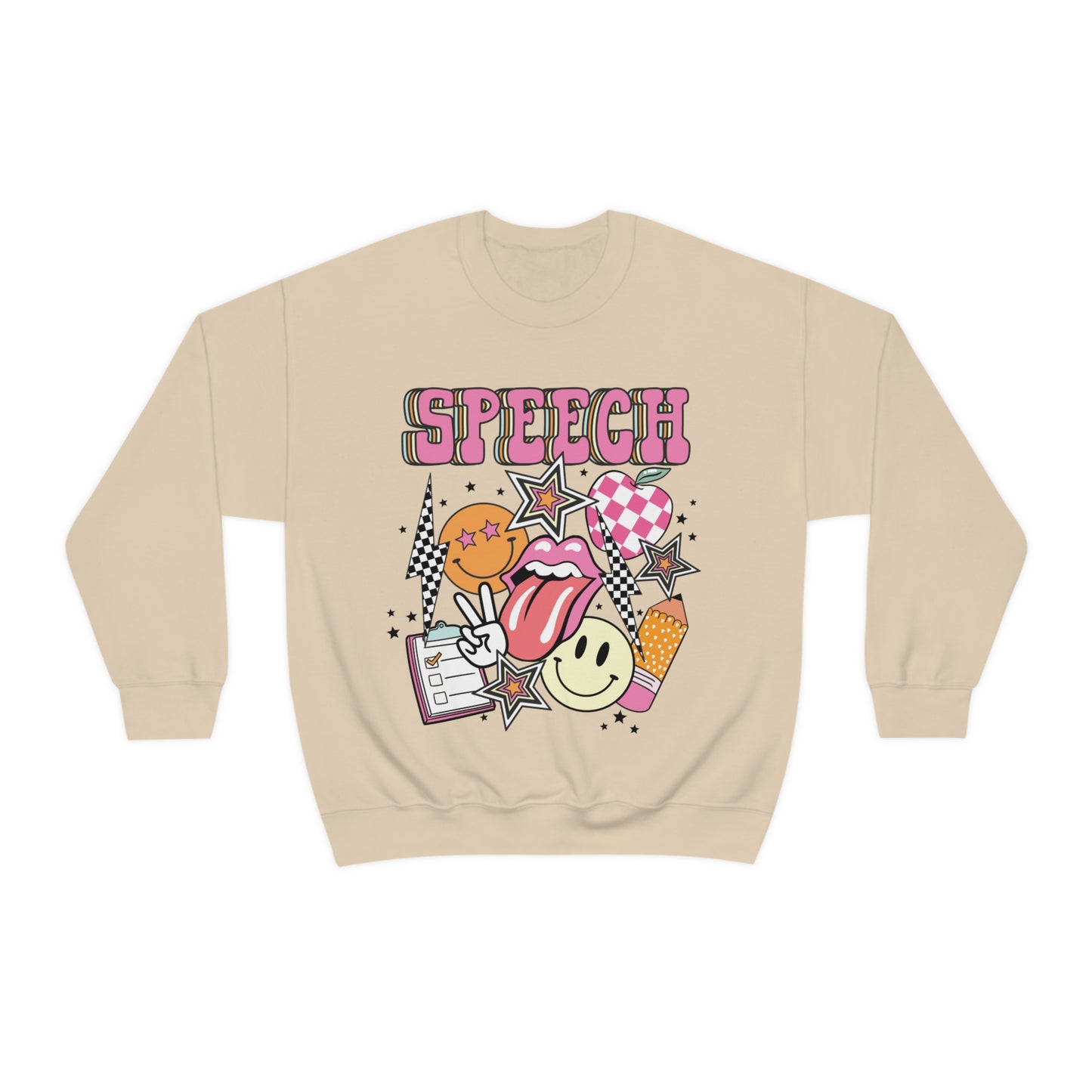 Retro Speech Crewneck Sweatshirt