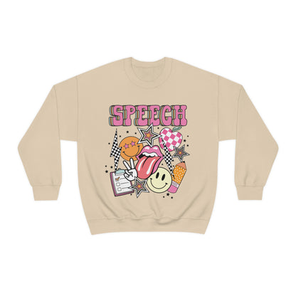 Retro Speech Crewneck Sweatshirt