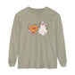 Pumpkin and Ghost AAC Long Sleeve Comfort Colors T-Shirt
