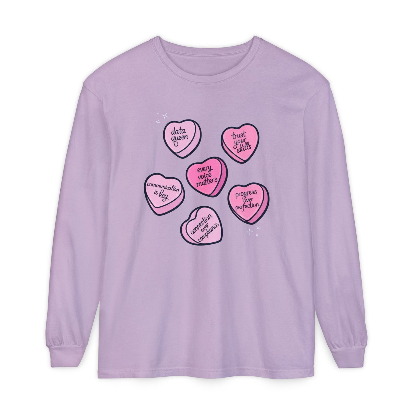 Candy Hearts Long Sleeve T-Shirt