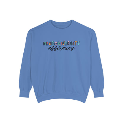 Neurodiversity Affirming Comfort Colors Sweatshirt