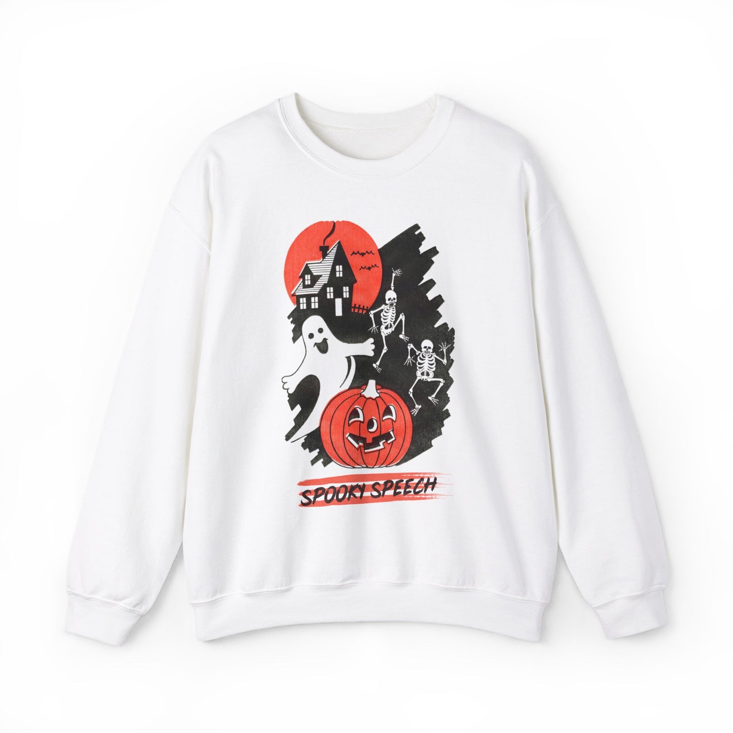 Spooky Speech Friends Crewneck Sweatshirt