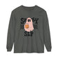 Spooky SLP Checkerboard Long Sleeve Comfort Colors T-Shirt