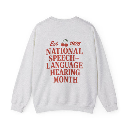 NSLHM Cherries Sweatshirt | Front and Back Print