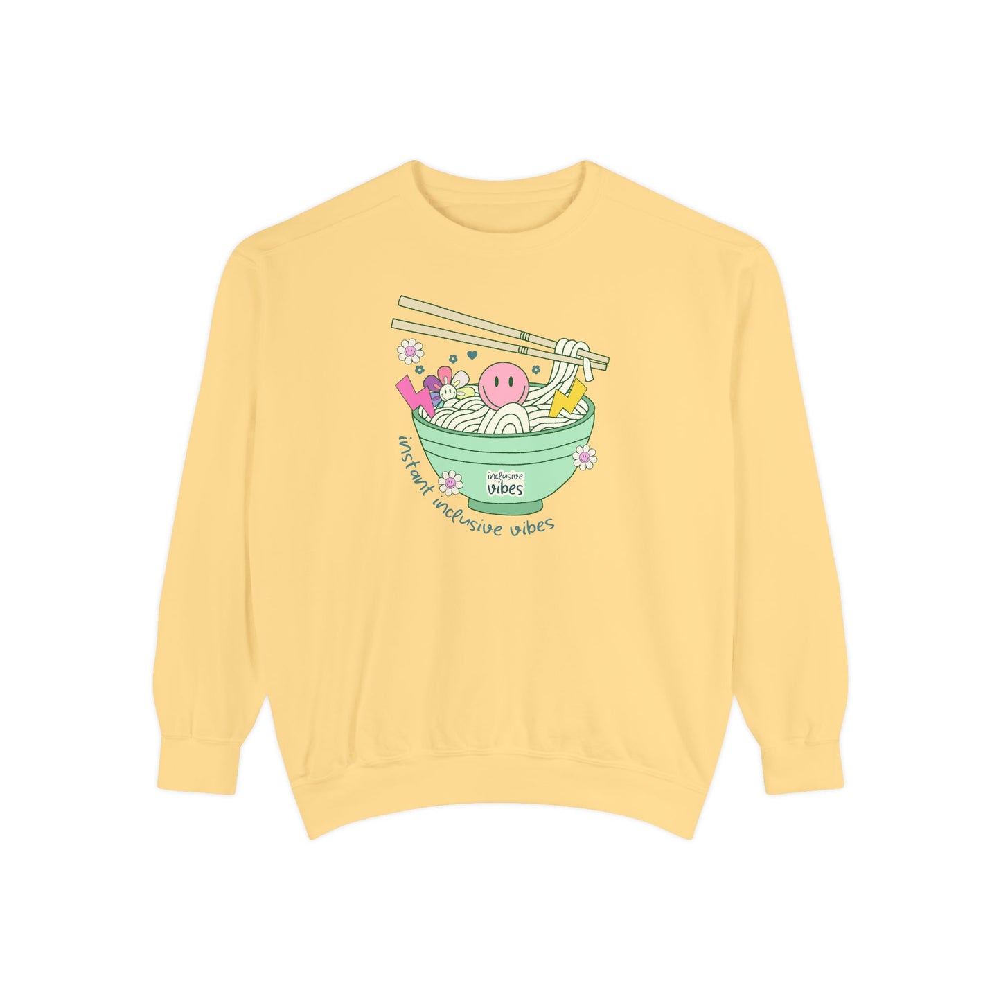 Instant Inclusive Vibes Comfort Colors Sweatshirt