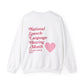 National Speech-Language-Hearing Month Sweatshirt | Front and Back Print